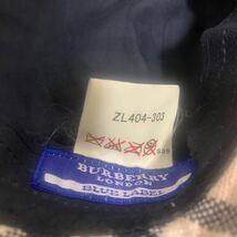 BURBERRY LONDON BLUE LABEL バーバリー ロンドン ブルーレーベル レディース ノバチェック バケットハット 帽子 ZL404-303_画像7