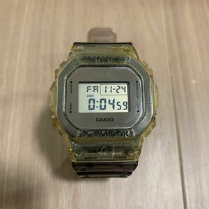 稼働品 CASIO カシオ G-SHOCK Gショック DW-5600SK クリア スケルトン デジタル 腕時計