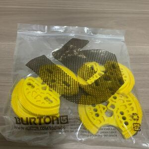 BURTON バートン Re:Flex 3D 3穴 ディスク 4x4 プレート ビンディング イエロー 黄色 スノーボード パーツ