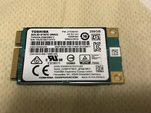 中古SSD TOSHIBA 256GB mSATA SSD MLC THNSNJ256GMCY 【使用時間：11915 時間】 管191