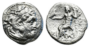 1円スタート!★ 古代マケドニア王国 アレキサンダー大王336-323 BC ドラクマ銀貨★古代ギリシャ★アンティークコイン