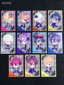 100円スタート！【DIABOLIK LOVERS】ポストカード11枚セット 小森ユイ 逆巻アヤト 逆巻カナト 逆巻ライト 逆巻シュウ レイジ スバル