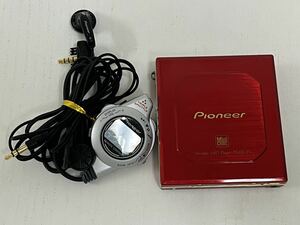 11h 美品 Pioneer パイオニア MD WALKMA MDウォークマン ポータブル PMD-P5-R プレーヤー レッド 赤