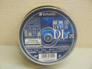 28548●バーベイタム VHR21HDP20SD1 録画用DVD-R DL　8.5GB　2-8倍速　連続録画　3時間35分　20PACK　未開封未使用品