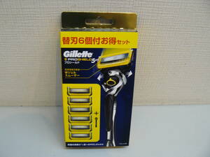 28613●Gillette　プロシールド　5+1　ホルダー＆替刃6個付お得セット　未開封未使用品