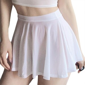  postage 200 jpy addition 100 jpy *SKw20 sexy costume white see-through micro miniskirt waist rubber exposure Play ero cosplay 