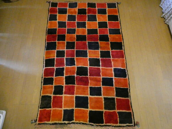 ギャッベ◆ペルシャ絨毯◆アンティーク 家具◆北欧◆骨董◆茶道 華道◆ 190×114cm
