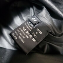 Y18　アウター　イタリア製　フェイクダウンジャケット　黒　サイズ42　お洒落　古着　可愛い　まとめて　きれいめ　_画像7