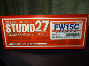 STUDIO27 1/20 ウイリアムズ FW15C 1993 モナコGP