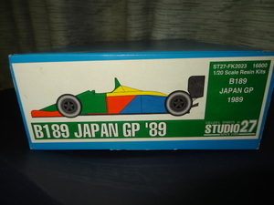 STUDIO27 1/20 ベネトン B189 1989 日本GP