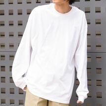 【ギルダン】新品未使用 ウルトラコットン 6.0oz 無地 長袖Tシャツ ホワイト 白 XLサイズ GILDAN 2400 ロンT_画像4