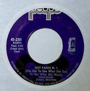 James Brown 「Hot Pants Pt.1 / Hot Pants Pt.2&3」 funk45 soul45 deep funk 7インチ