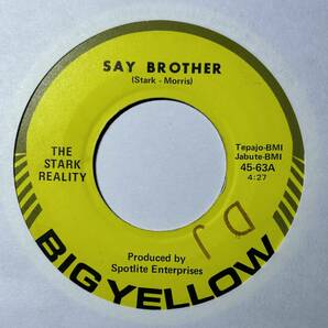 The Stark Reality 「Say Brother / Prelude To Say Brother」 funk45 soul45 deep funk 7インチ