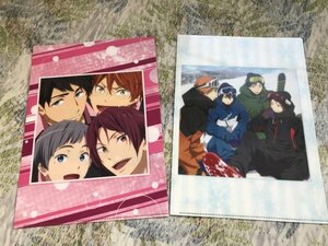 d243クリアファイル　Free! ドラマCD ラジオCD アニメイト特典 まとめ　2枚セット　松岡凛　山崎宗介