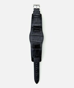 2023AW　新作　ブラック　LEATHER EMB WATCH BAND　ネイバーフッド　neighborhood　232WKNH-AC01　腕時計バンド