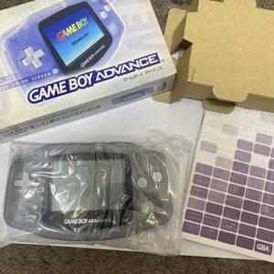 ゲームボーイアドバンス■ほぼ　新品未使用　初期ロットレア　GBA ミルキーブルー 任天堂 説明書 箱　Nintendo ニンテンドー　極美品