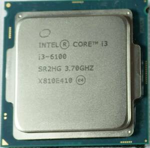 PCパーツ CPU★Intel Core i3 6100 SR2HG 3.70GHZ★中古動作品 122