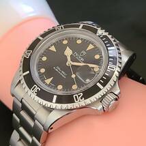 TUDOR Ref.79090カスタム　通称盾サブ 　歩度良好 超希少スイスCal.2824-2 TUDOR刻印入りムーブメント!! 　ケース＆裏蓋79090刻印_画像2