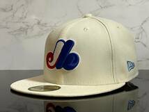 【未使用品】27B★NEW ERA ニューエラ 59FIFTY×MLB MONTREAL EXPOS モントリオール エクスポズ コラボキャップ 帽子《SIZE 7・55.8㎝》_画像1