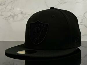 【未使用品】40C★NEW ERA ニューエラ 59FIFTY×NFL ラスベガス レイダース Las Vegas Raiders コラボキャップ 帽子《SIZE 7・55.8㎝》