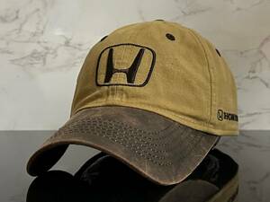 【未使用品】34C クール★Honda ホンダ キャップ 帽子 CAP クールなデザインのコットン素材とバイザーのコーティング素材！《FREEサイズ》