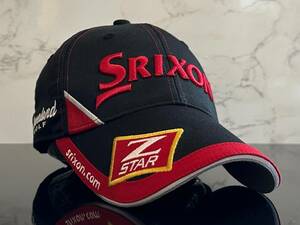 【未使用品】36D 上品★SRIXON ZーSTAR スリクソン ゴルフ キャップ 上品で高級感のあるブラックにシリーズロゴ♪《FREEサイズ》松山英樹 