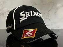 【未使用品】36E 上品★SRIXON ZーSTAR スリクソン ゴルフ キャップ 上品で高級感のあるブラックにシリーズロゴ♪《FREEサイズ》松山英樹_画像1