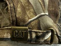 【未使用品】45D★Caterpillar CAT キャタピラー キャップ 帽子 CAP クールなREALTREE製ウット系迷彩柄にブラックロゴ！《FREEサイズ》_画像7