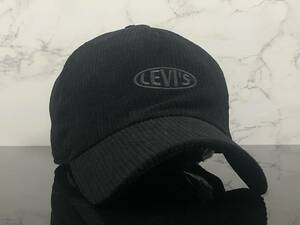  【未使用品】833T クール★Levi’s リーバイス キャップ 帽子 CAP クールなブラックのコーデュロイ素材にレッドタブ！《FREEサイズ》