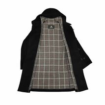 ほぼ未使用 BURBERRY BLACK LABEL バーバリーブラックレーベル ダッフルコート ブラック ノバチェック_画像3