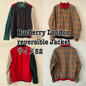 マリオ様専用【美品】Burberry London リバーシブル　コーチジャケット　52