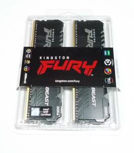 即決　新品　Kingston FURY　KF432C16BBAK2/32　RGB対応　DDR4-3200　PC4-25600　32GB (16GBx2枚組)　XMP DDR4メモリ　動作保証　送料無料