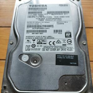 TOSHIBA 7200rpm hdd 500gb 3.5インチ