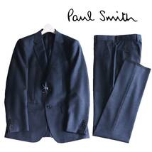 《Paul Smith ポールスミス》新品訳有 定価88,000円 毛100% シャドーチェック 2Bスーツ セットアップ ビジネス S(W75)A9000_画像1