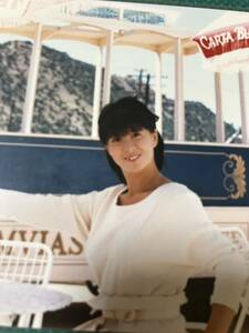 【レア】河合奈保子　写真(当時物) 白　80年代アイドル 