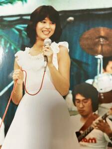 松田聖子　写真2枚セット　白ワンピ　80年代アイドル 