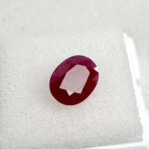 ◎正月セール!!◆◆ 天然 オーバル レッド ルビー 2.41Ct ◆◆ 鑑別書付 Red Ruby 宝石 未使用 アフリカ産 モザンピーク パワーストーン _画像4