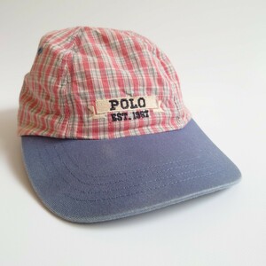 中古品 難有 長期保管品 Vintage POLO RALPH LAUREN キャップ 帽子 ポロラルフローレン ヴィンテージ ビンテージ EST 1967 キャップ帽子 