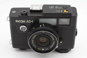 ★必見！★ RICOH リコー AD-1 黒 ブラック コンパクト フィルム カメラ COLOR RIKENON 35mm f/2.8 レンズ 現状品