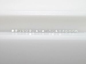 AAA 1/100ctメレダイヤ(1.25-1.30mm) 20個(計0.173ct)セット販売