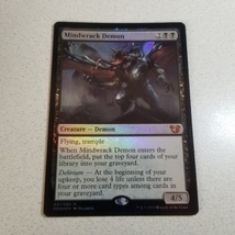 MTG 精神壊しの悪魔/Mindwrack Demon [BvC/DDQ] 黒R FOIL_画像1