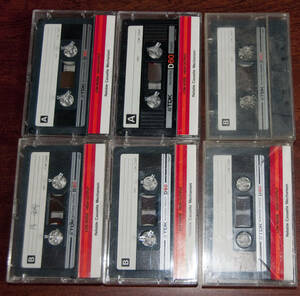 TDK　カセットテープ　D60 Normal Position 120μsEQ 中古品　6本　１組