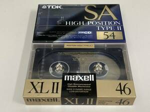 ★TDK SA54 1本・maxell XLⅡ46 1本・新品未開封・送料185円★