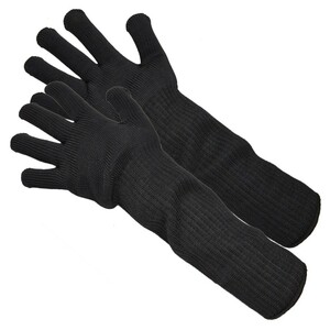 . blade glove long 1. collection stainless steel wire figured knitting [ black ] army hand work for glove work for gloves . blade gloves enduring blade 