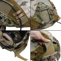 ヘルメットカバー FAST マリタイムヘルメット用 M-Lサイズ対応 [ マルチカム ] 米軍 FASTヘルメットタイプ_画像7