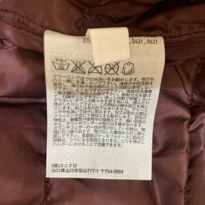 UNIQLO/ユニクロ 長袖 ウルトラライトダウンジャケット コンパクト エンジ レディース XLの画像8