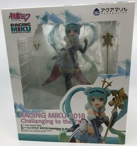 Wc109★アクアマリン レーシングミク 2018 Challenging to the TOP 1/7 ABS＆PVC製塗装済み完成品 中古 未開封品★