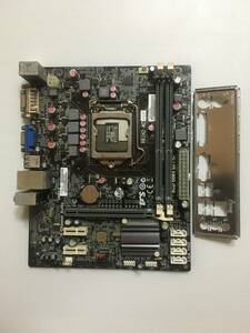 【動作品】【ECS製マザーボード】*33◆H61H2-M2◆第2.3世代◆LGA1155◆Sandy Bridge◆Ivy Bridge◆ATX◆バックパネル付き