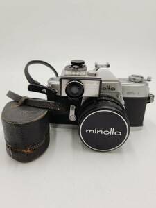 ミノルタ MINOLTA SR-1ボディ W.ROKKOR-HG1:1.8 f=55mmレンズ MINOLTA SR-METER.2 露出計付き シャッター セルフタイマー稼働 現状品