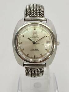 オメガ ジュネーブ クォーツ OMEGA Geneve 198.030 エレクトロニック クロノメーター ELECTRONIC CHRONOMETER シルバー文字盤 ジャンク品